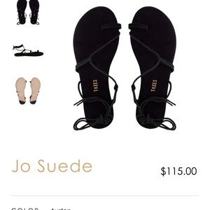 Tkees black strap up sandals!